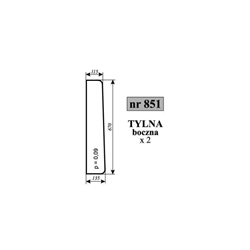 Szyba tylna boczna Renault-347517208