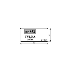 Szyba tylna dolna Renault-347517209