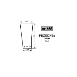 Szyba przednia dolna Fendt-347517210