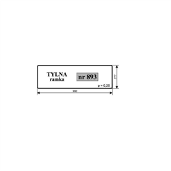 Szyba tylna ramka Deutz Fahr-347517198