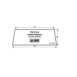 Szyba tylna górna łamana Lamborghini-347517192