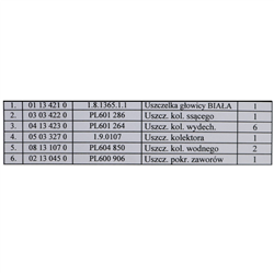 Komplet uszczelek 0230030000 Bizon silnika 6CT107 SW400 ANDORIA-347926321