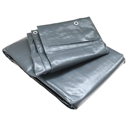 Plandeka 5x8m szara gramatura 200g/m2 Mega Gruba MOTORRA-347770183