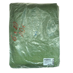 Plandeka 6x10m zielona gramatura 90/m2 wzmocniona MOTORRA-347522358