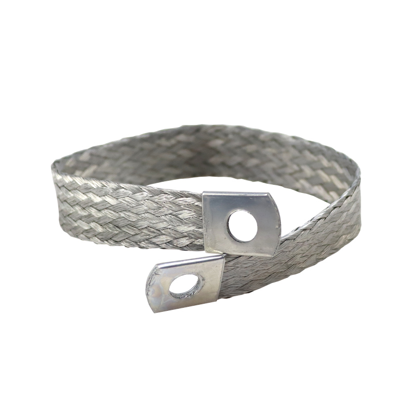 Przewód masowy oczka FI-8mm długość 317mm plecionka uniwersalny cynownany CuZn ELMOT-347517452