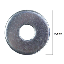 Podkładka okrągła M16 16x56x5 ocynk biały duży szereg PN82019 DIN440-347496673