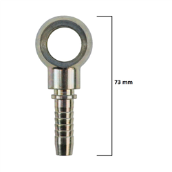 Zakucie hydrauliczne - końcówka oczko RNM DN10 D18 6081.1310-347495766