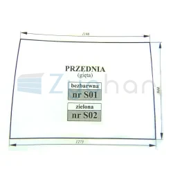 Szyba przednia Zetor Proxima Fortera bezbarwna 53369006-347492596