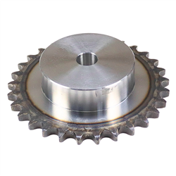 Koło zębate łańcuchowe hartowane z kołnierzem, piastą 10B-1 (R1 5/8) Z-30 średnica zewnętrzna - 158,8 mm MORGA-347913432