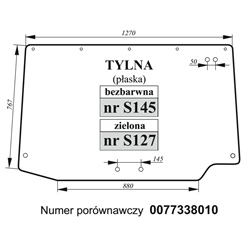Szyba tylna Lamborghini, Same zielona-347495655