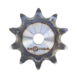 Koło zębate łańcuchowe hartowane z kołnierzem, piastą 12B-1 (R1 3/4) Z-10 średnica zewnętrzna - 69,8 mm MORGA-347913440
