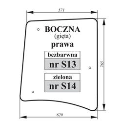 Szyba boczna prawa Proxima bezbarwna-347493208