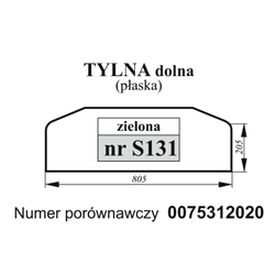 Szyba tylna dolna Lamborghini, Same-347495656