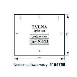Szyba tylna Fiat bezbarwna-347495638