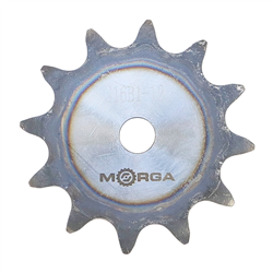 Koło zębate łańcuchowe hartowane z kołnierzem, piastą 16B-1 (R1 1) Z-12 średnica zewnętrzna - 108,7 mm MORGA-347914125