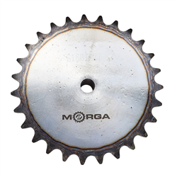 Koło zębate łańcuchowe hartowane z kołnierzem, piastą 16B-1 (R1 1) Z-27 średnica zewnętrzna - 230,4 mm MORGA-347919314