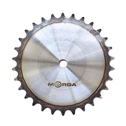 Koło zębate łańcuchowe hartowane z kołnierzem, piastą 16B-1 (R1 1) Z-30 średnica zewnętrzna - 254,6 mm MORGA-347919315