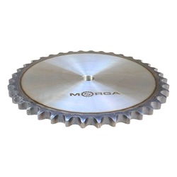 Koło zębate łańcuchowe hartowane z kołnierzem, piastą 16B-1 (R1 1) Z-38 średnica zewnętrzna - 319,2 mm MORGA-347919320