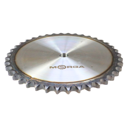 Koło zębate łańcuchowe hartowane z kołnierzem, piastą 16B-1 (R1 1) Z-40 średnica zewnętrzna - 335,3 mm MORGA-347519010