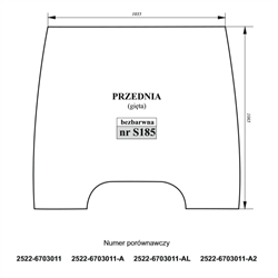 Szyba przednia MTZ Belarus bezbarwna gięta-347495666