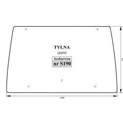 Szyba tylna MTZ Belarus-347495671