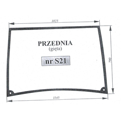 Szyba przednia Zetor Major 935525-347491565