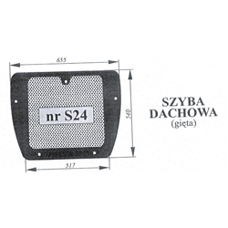 Szyba dachowa Zetor Major 935523-347751862