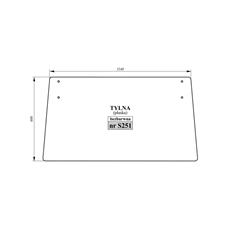 Szyba tylna Case-347517299