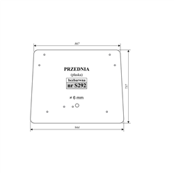 Szyba przednia Zetor 5243-347517264