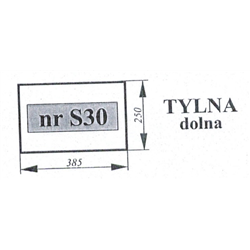 Szyba tylna dolna Zetor Major 935534-347491573