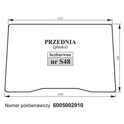 Szyba przednia Renault bezbarwna 6005002910-347493162