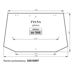 Szyba tylna zielona Case 82014988-347493128