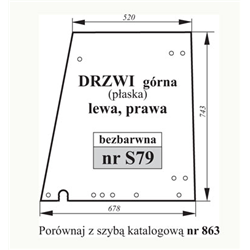 Szyba drzwi górna FENDT 247811030102-347493138