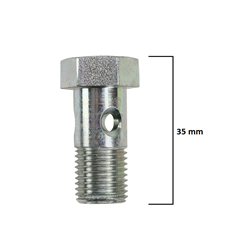 Śruba przelewowa calowa 1/4" L-28mm klucz 19-347497220