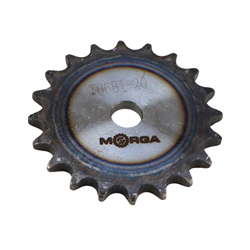 Koło zębate łańcuchowe hartowane tarcza 06B-1 (R1 3/8) Z-20 średnica zewnętrzna 64,6 mm MORGA-347519043