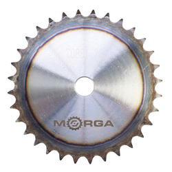 Koło zębate łańcuchowe hartowane tarcza 08B-1 (R1 1/2) Z-32 średnica zewnętrzna 134,4 mm MORGA-347519061