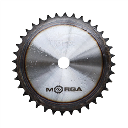 Koło zębate łańcuchowe hartowane tarcza 08B-1 (R1 1/2) Z-36 średnica zewnętrzna 150,6 mm MORGA-347519065