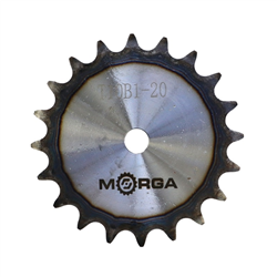 Koło zębate łańcuchowe hartowane tarcza 10B-1 (R1 5/8) Z-20 średnica zewnętrzna 108,4 mm MORGA-347519085