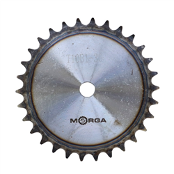 Koło zębate łańcuchowe hartowane tarcza 10B-1 (R1 5/8) Z-30 średnica zewnętrzna 158,8 mm MORGA-347519089