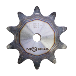 Koło zębate łańcuchowe hartowane tarcza 16B-1 (R1 1) Z-10 średnica zewnętrzna 93,8 mm MORGA-347519121