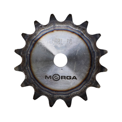 Koło zębate łańcuchowe hartowane tarcza 16B-1 (R1 1) Z-16 średnica zewnętrzna 141,8 mm MORGA-347519133