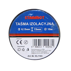 Taśma izolacyjna szerokość 15mm x długość 10m czarna-347481205