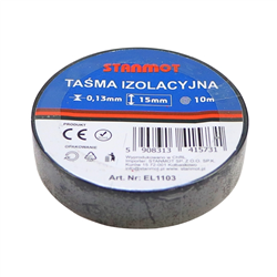 Taśma izolacyjna szerokość 15mm x długość 10m czarna-347481206