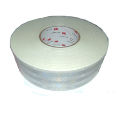 Taśma odblaskowa ciągła szeroka 50mm długa 50m biała (sprzedawana na metry)-347493498