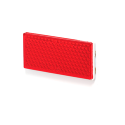 Odblask czerwony prostokątny przyklejany 105x48mm-347489500