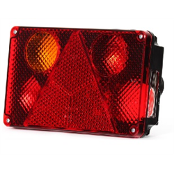 Lampa zespolona tylna lewa W21L 12/24V żarówkowa pasująca do Pronar-347491758