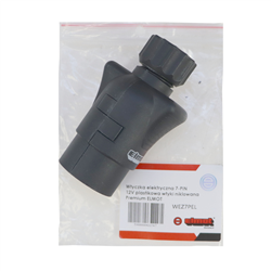 Wtyczka elektryczna 7-PIN 12/24V plastikowa wtyki niklowana Premium ELMOT-347515101