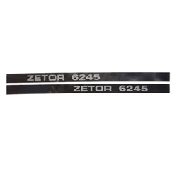 Komplet naklejek znaków - emblematów Zetor 6245-347774249