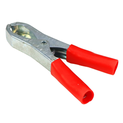 Zacisk prostownika mały czerwony L-90mm 100A-347480563