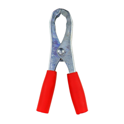 Zacisk prostownika mały czerwony L-90mm 100A-347480565